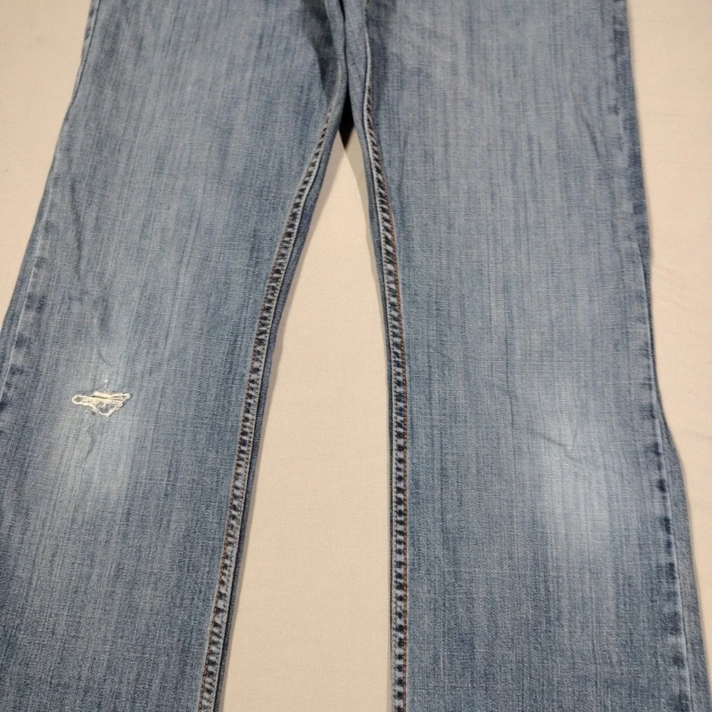 Cinch Jeans Mens 29x38 Silver Label Performance Stonewash Slim Fit Distressed